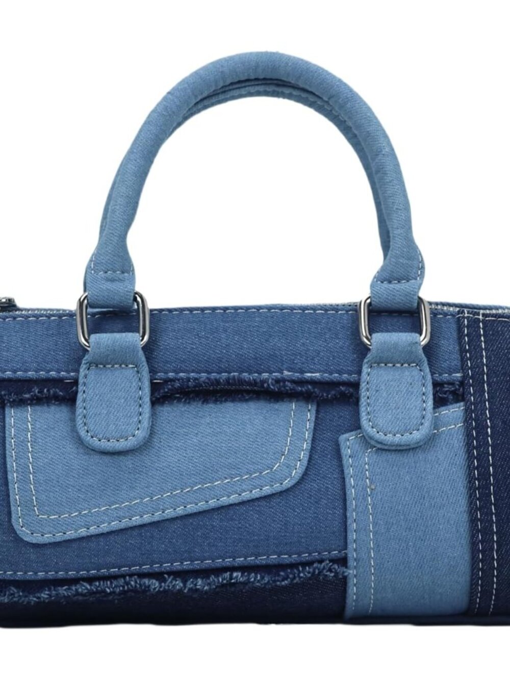 Swing Bag Shoulder Bags for Women Denim Purse Patchwork Crossbody Evening Handba